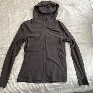 Mint condition full zip grey lily lemon sweater. Size medium